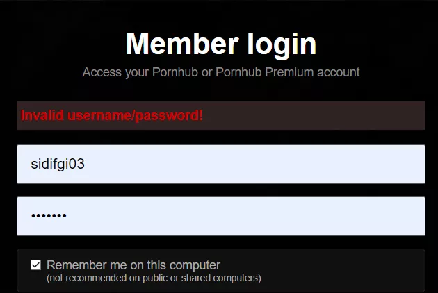 MY ACCOUNT IS MISSING: I applied to the Model Program and 1h later I opened PornHub but I was logged out from all my devices.it just says invalid username or password I try to get a new password but recover page just refreshes as soon as I write my email