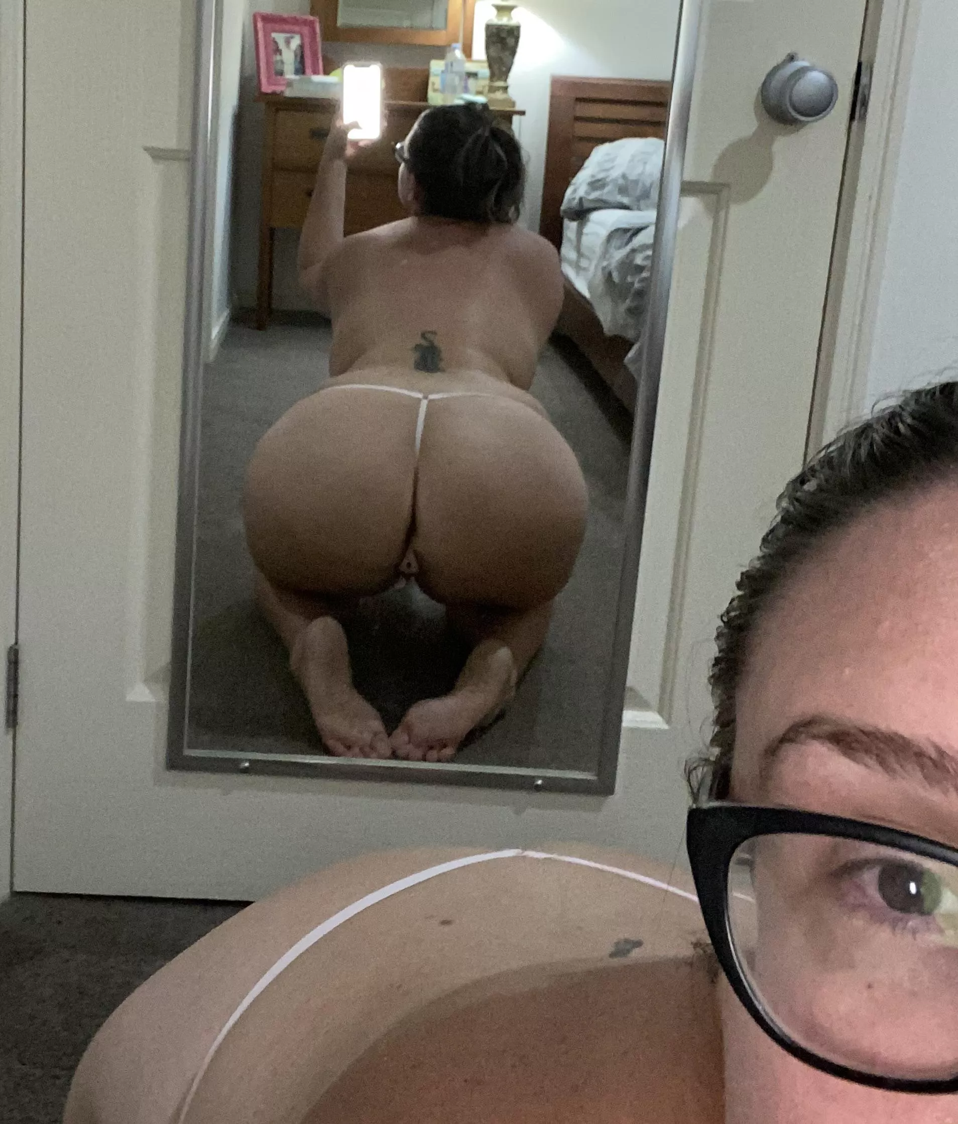 My ass eats this thong