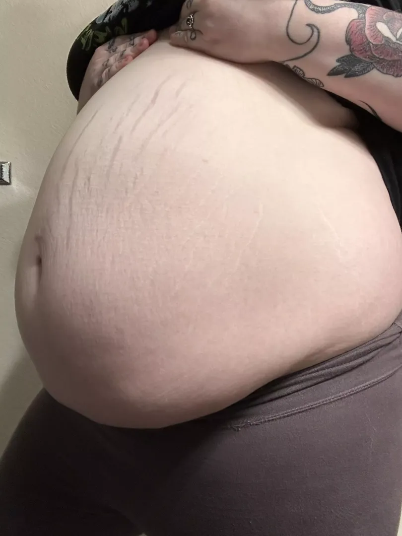 My belly is stretched sooo tight 🥵
