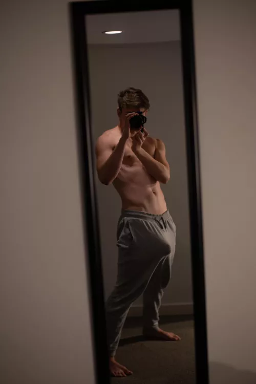 My big grey sweatpants outline