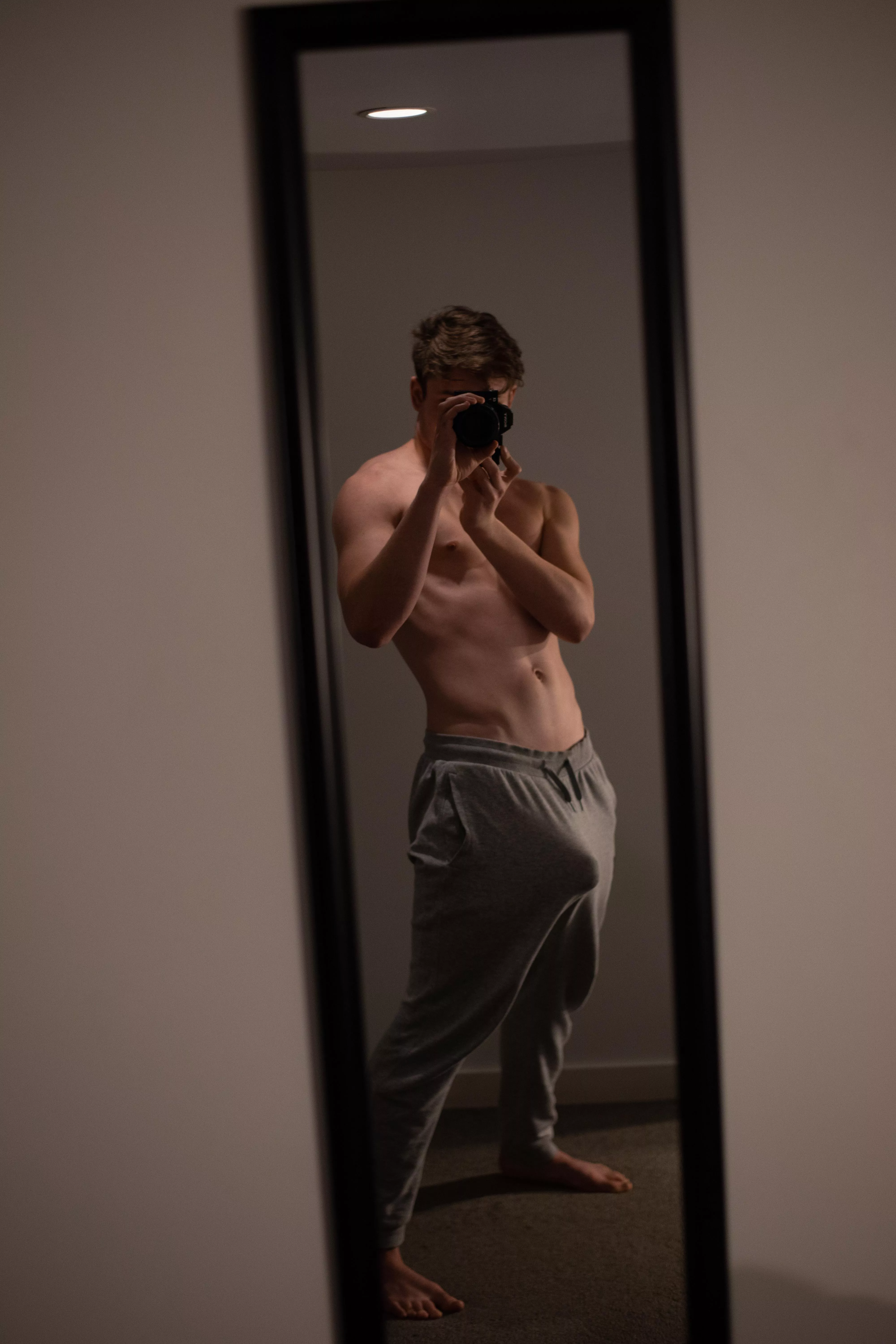 My big grey sweatpants outline