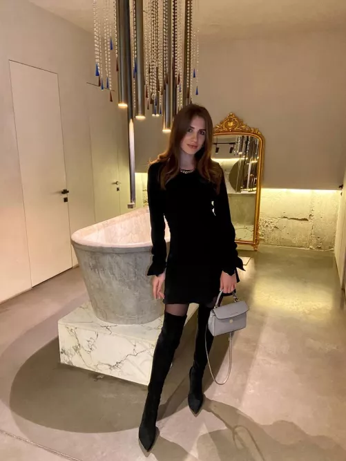 My black tight dress