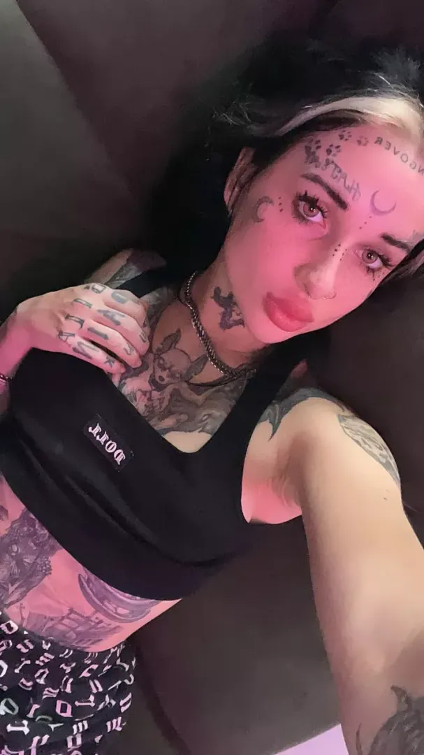 my black top with my tattoos