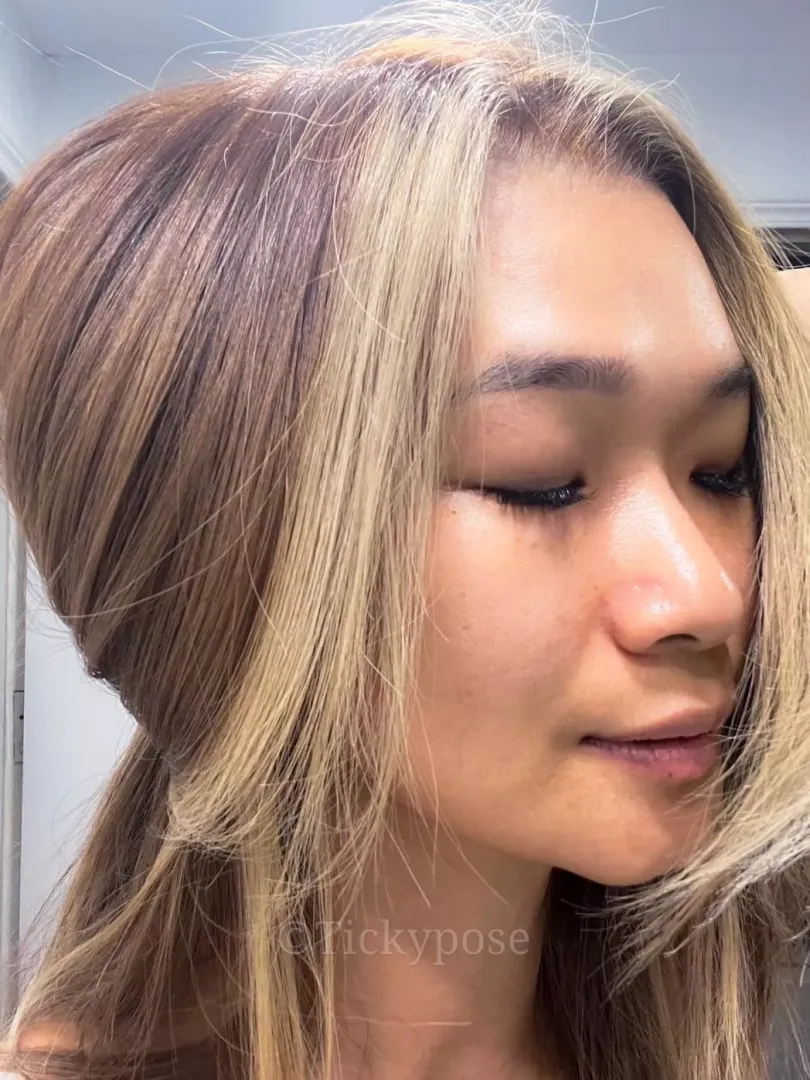 my blonde Asian look 