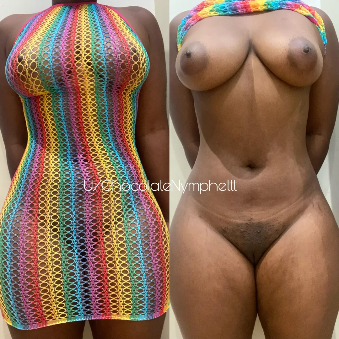 My body looks cute with this net dress but sexy without