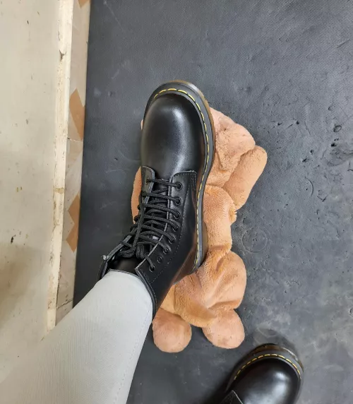 My Boots were made to trample and Stomp you! That's where you belong