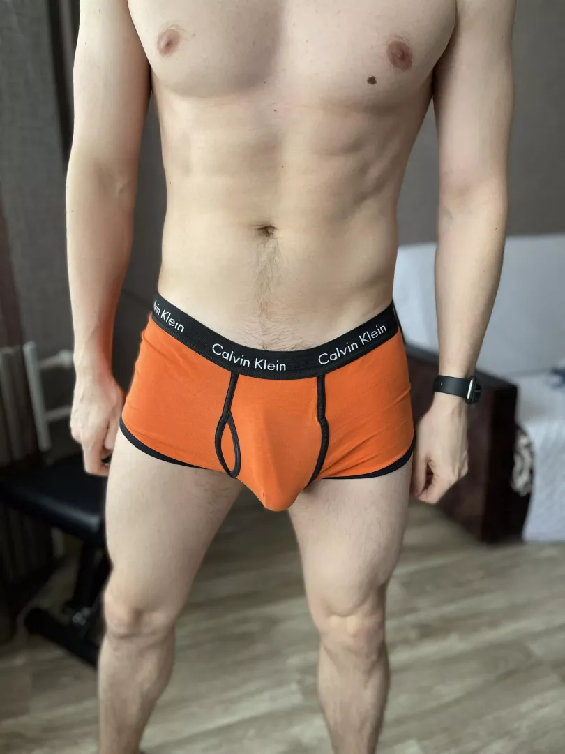 My BWC bulging out of my boxer briefs