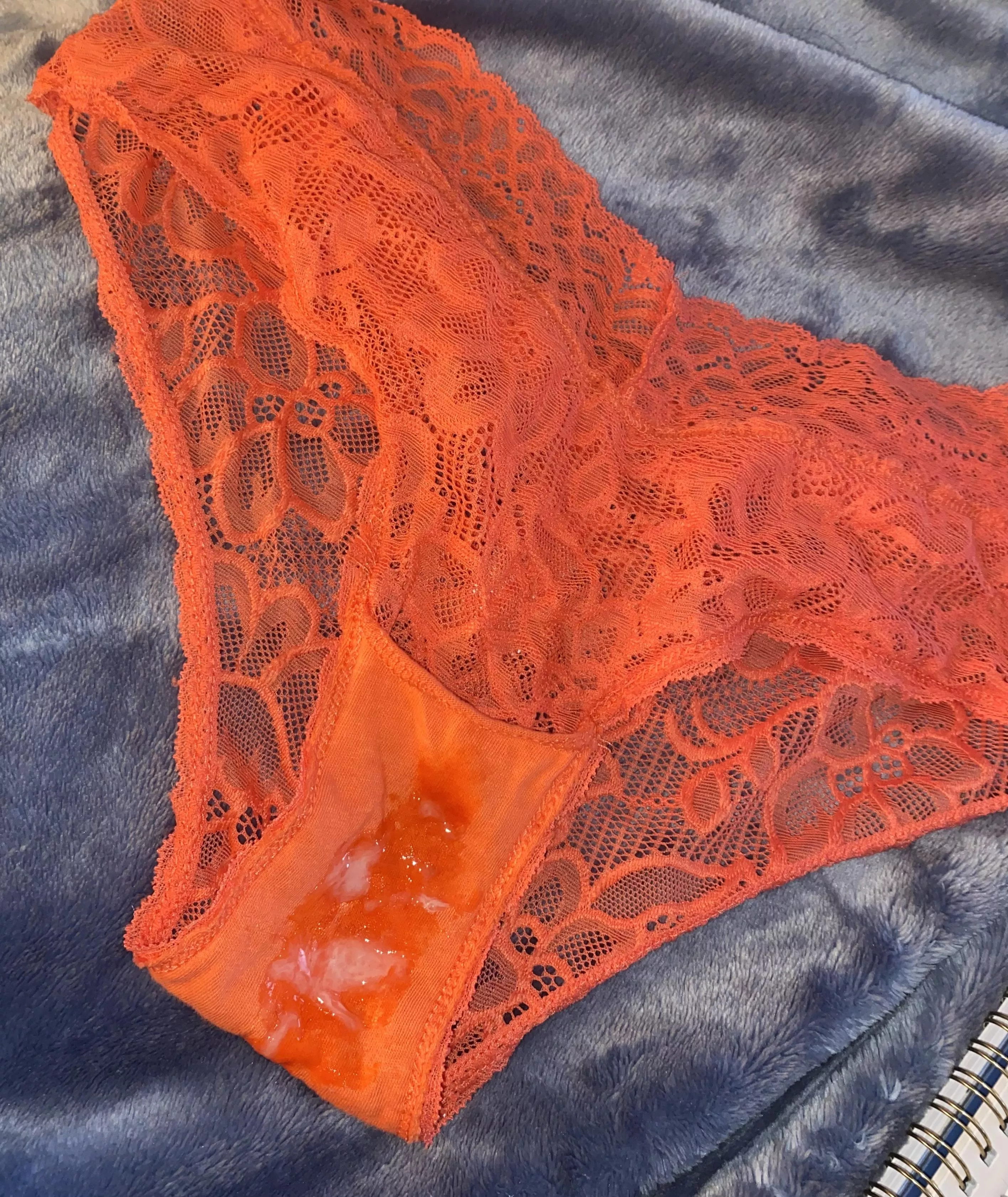 My colorful panties even show my grool so well.