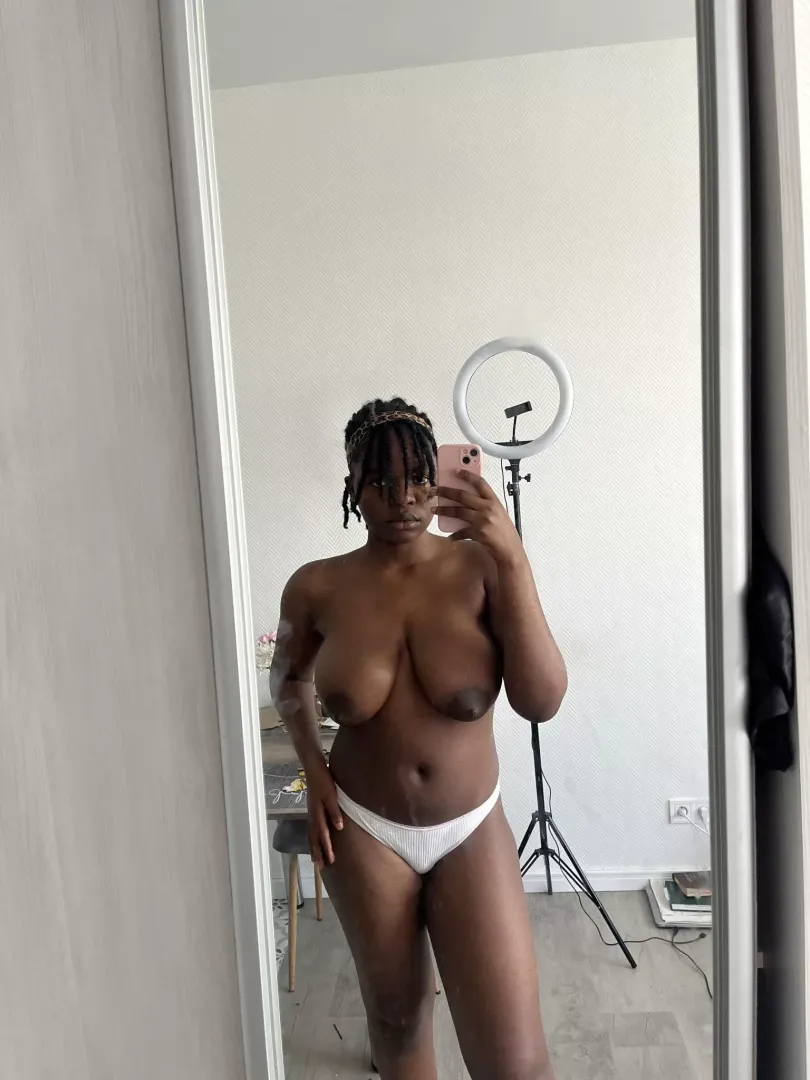 my dark angelic titties are awaiting daddy to deliver his cum
