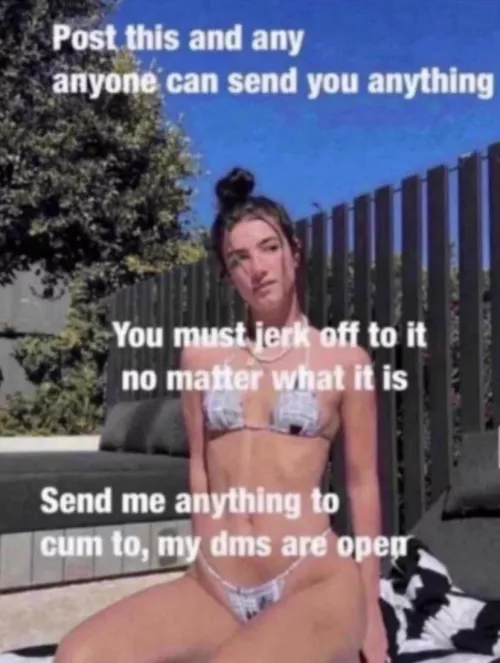My dm is open