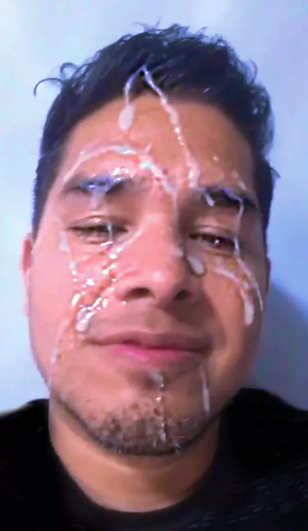My face was painted by a milk man 