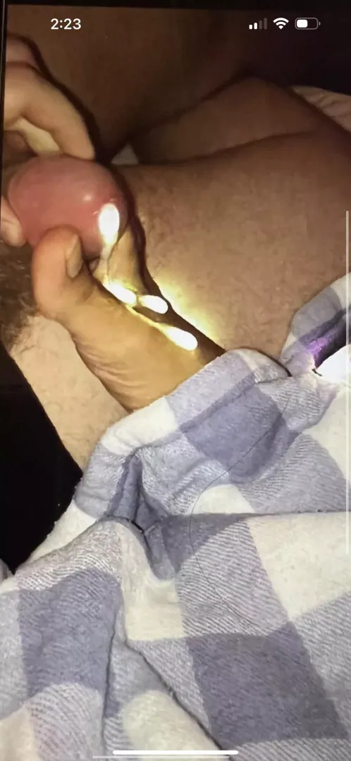 My Filipina wife’s hot feet with my cum on them, while sleeping!