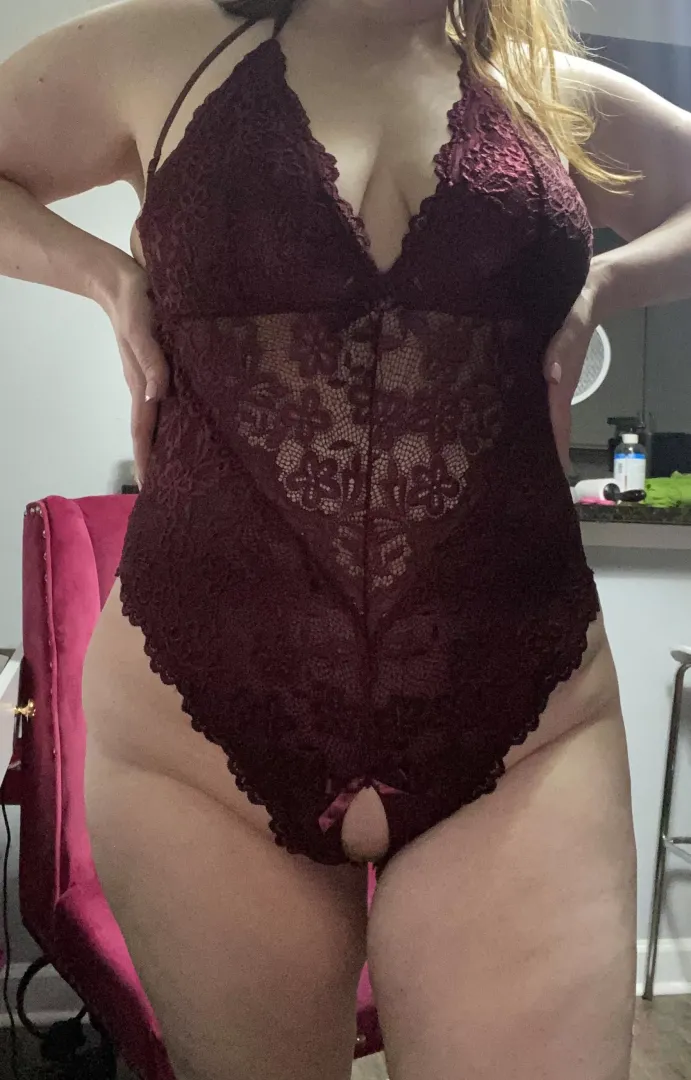 My first ever crotch-less lingerie