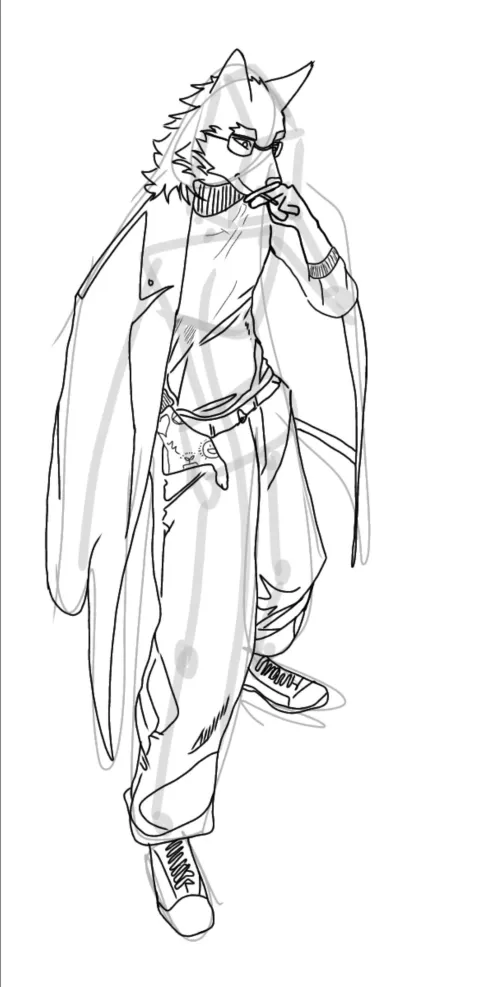 My first time drawing a furry, any advices?