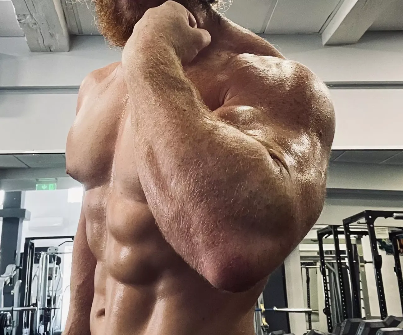 My forearms are built for gorilla strength