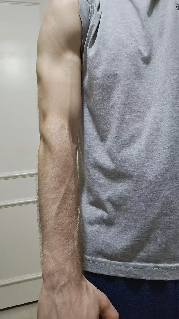 My forearms are far from huge, but I've been putting on a bit more muscle the last couple of months