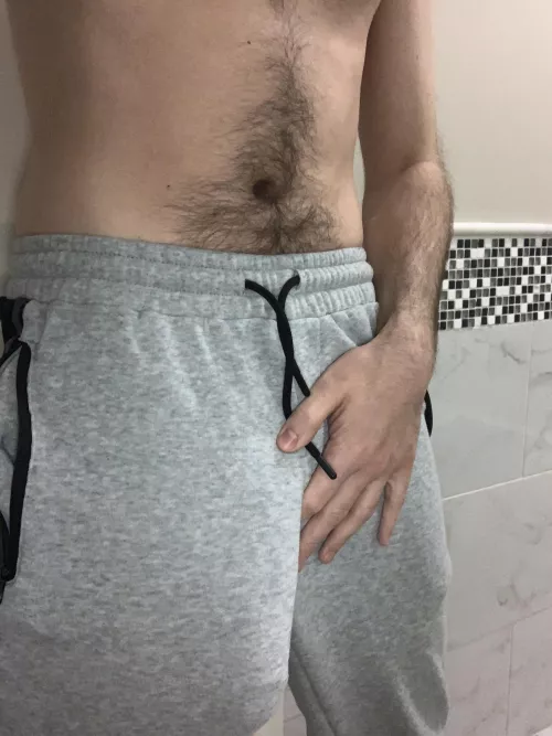My friends got me these sweatpants. Can you guess why?