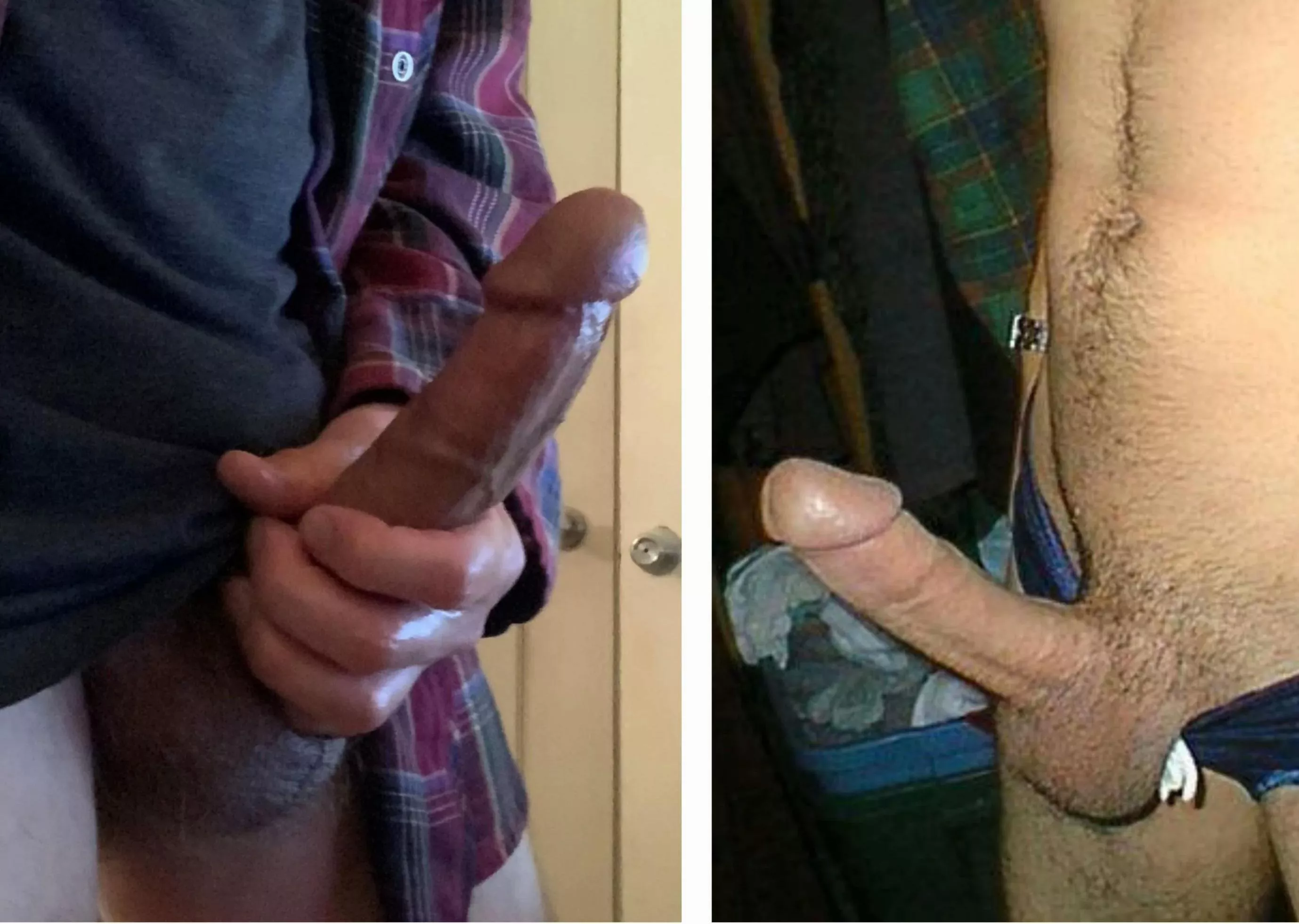 My friends massive native American cock vs my white dick rock hard. How do we compare? Comments welcome