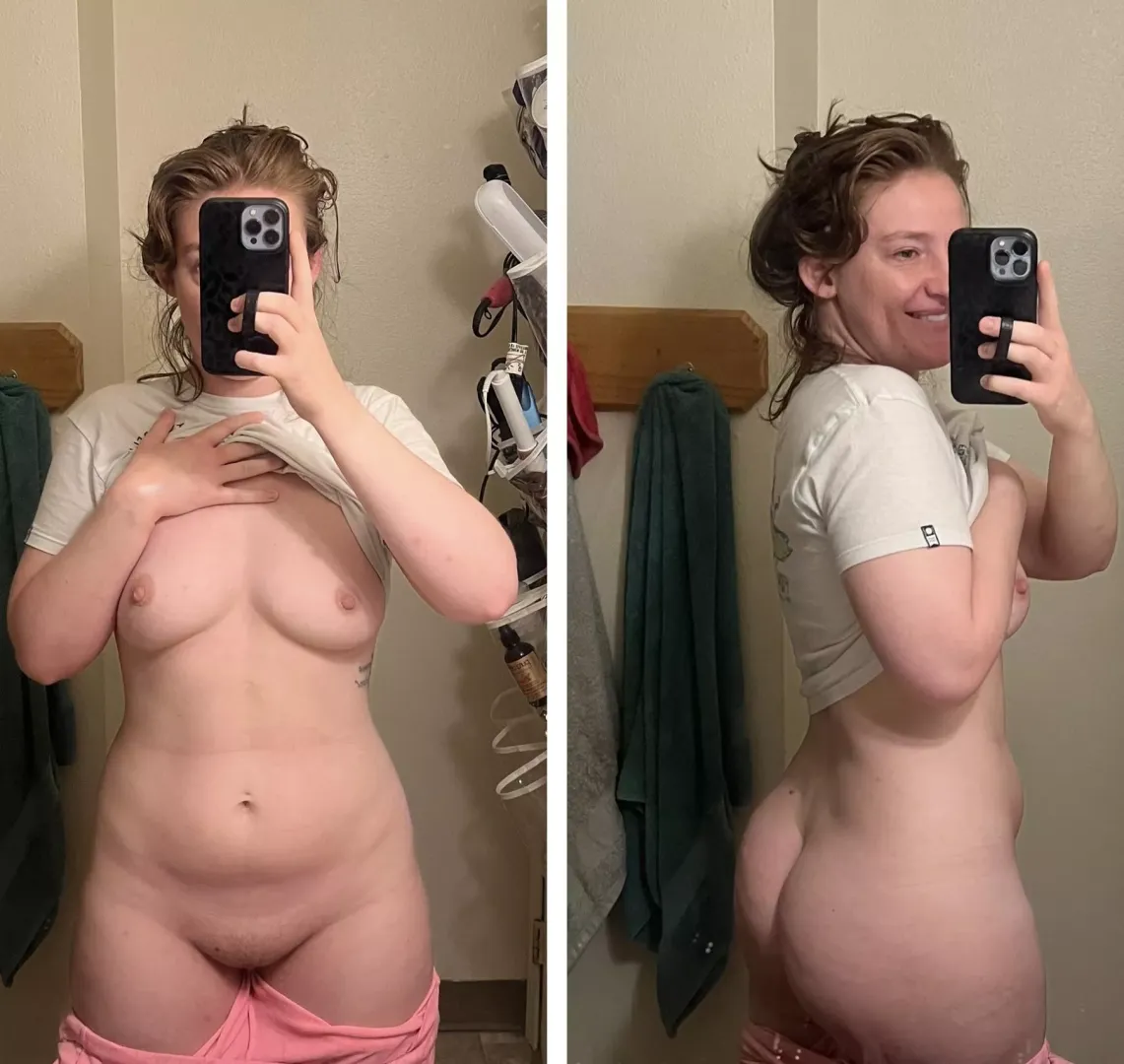 My front view vs back view