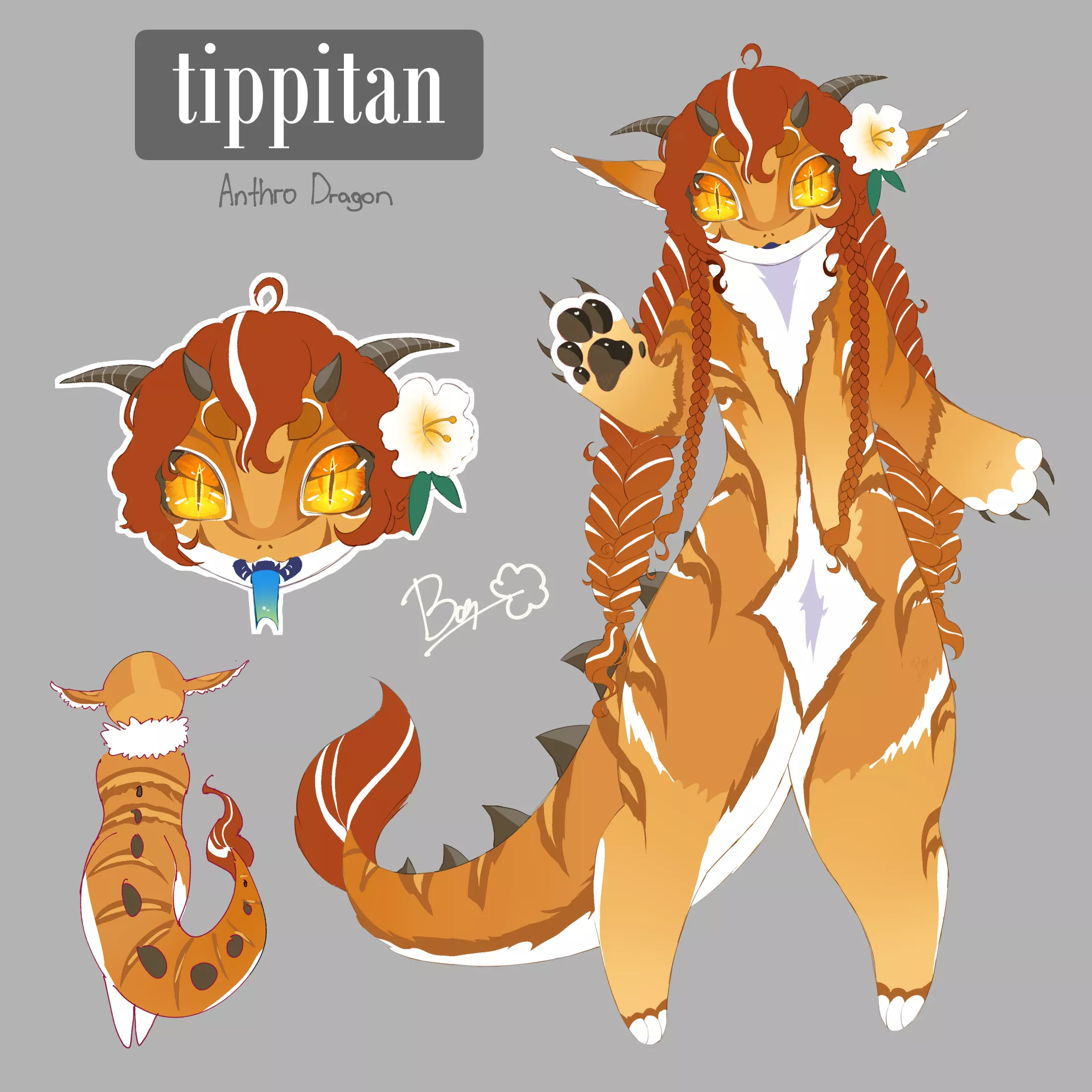 my fursona! design by me.