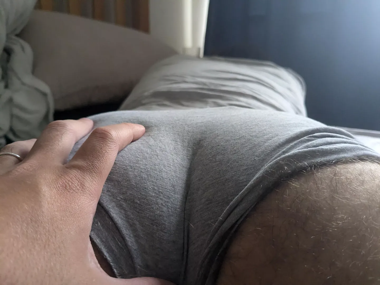 My husband squats