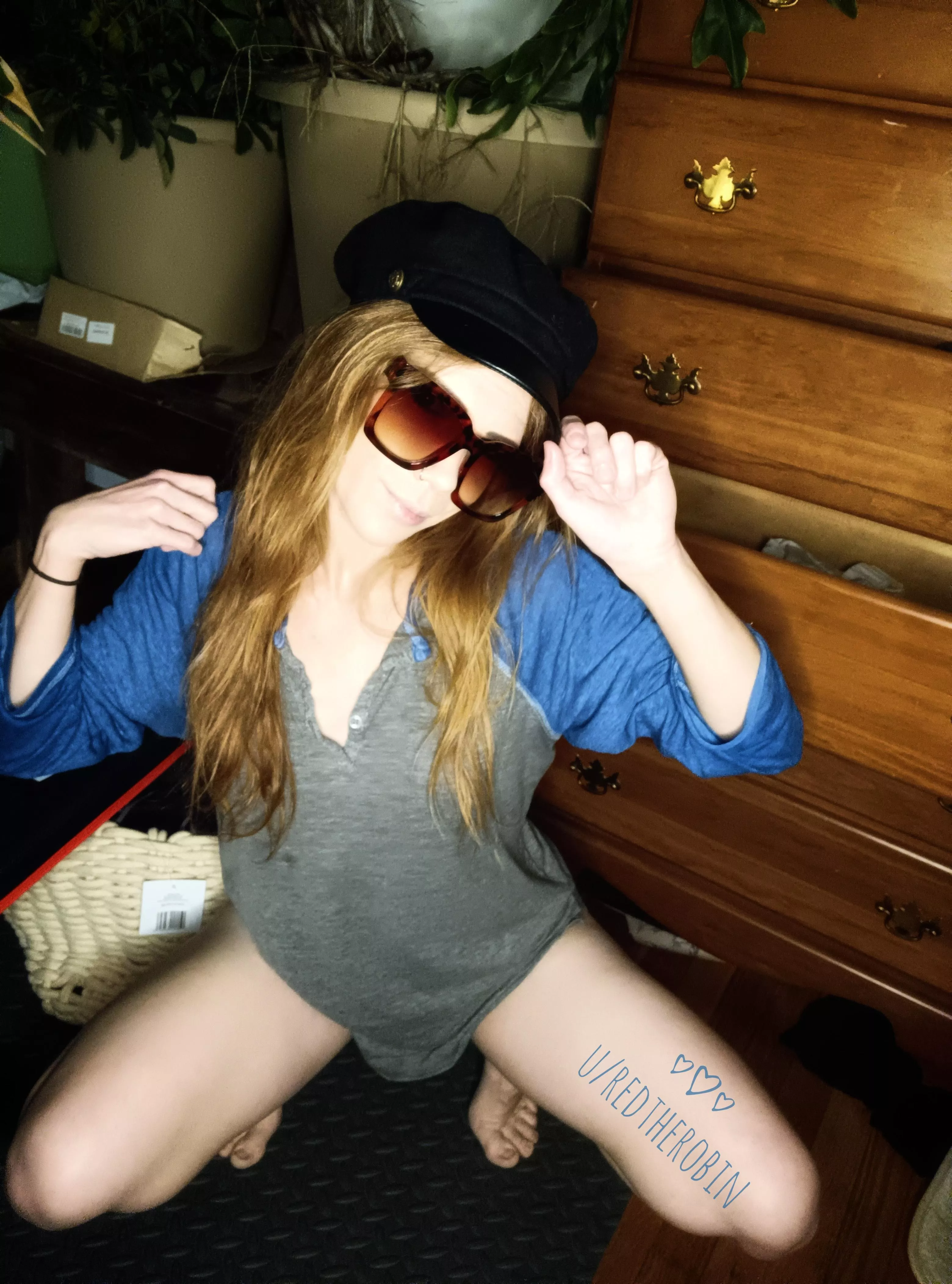 My husband's t-shirts are the comfiest (F)