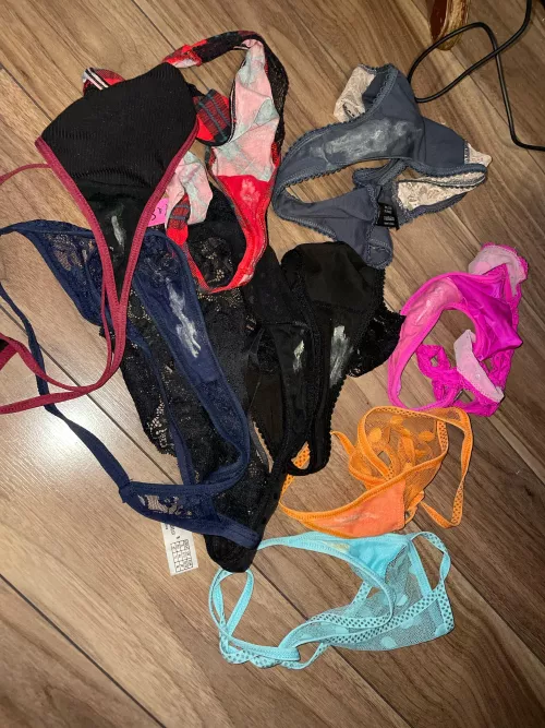 My laundry is overflowing with my dirty panties