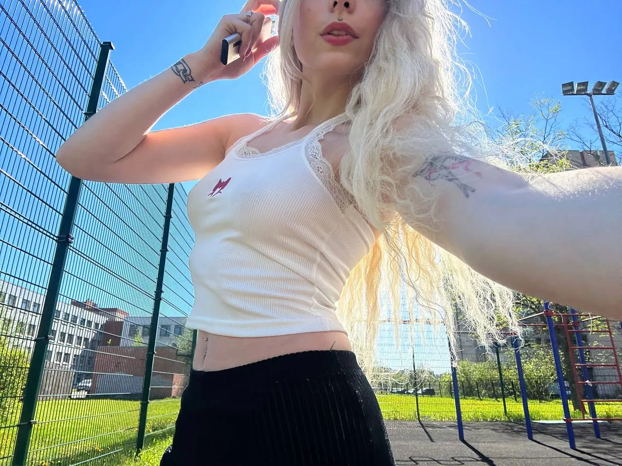 My long hair should be in your hands and I should be on your knees