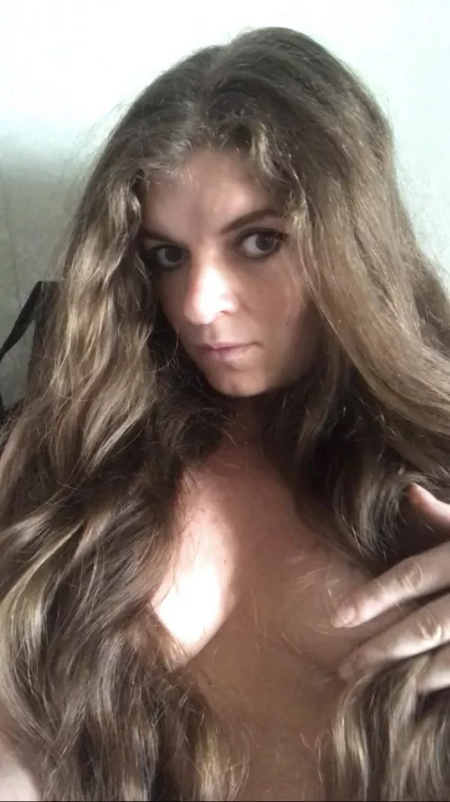 My longhair knee length cover me