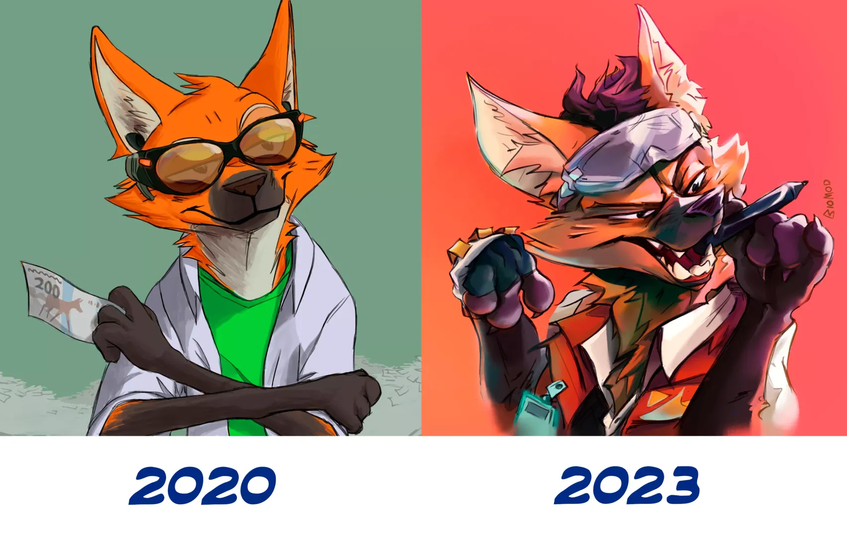 My Maned Wolf fursona. What do you think of evolution? 😎