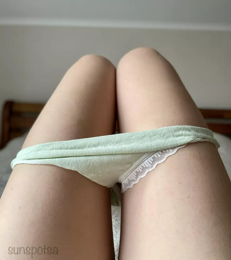 My movements become slower when I take off my panties