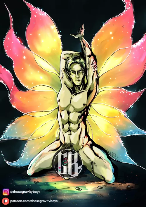 My newest character Kalisz based on the Great Fairy from LOZ:TP! (Gravity Boys links in comments)