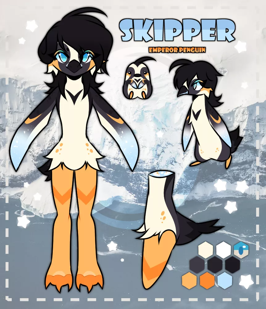 my newest fursona! her name is skipper ^w^ (art by me, @wipeovt on Twitter)