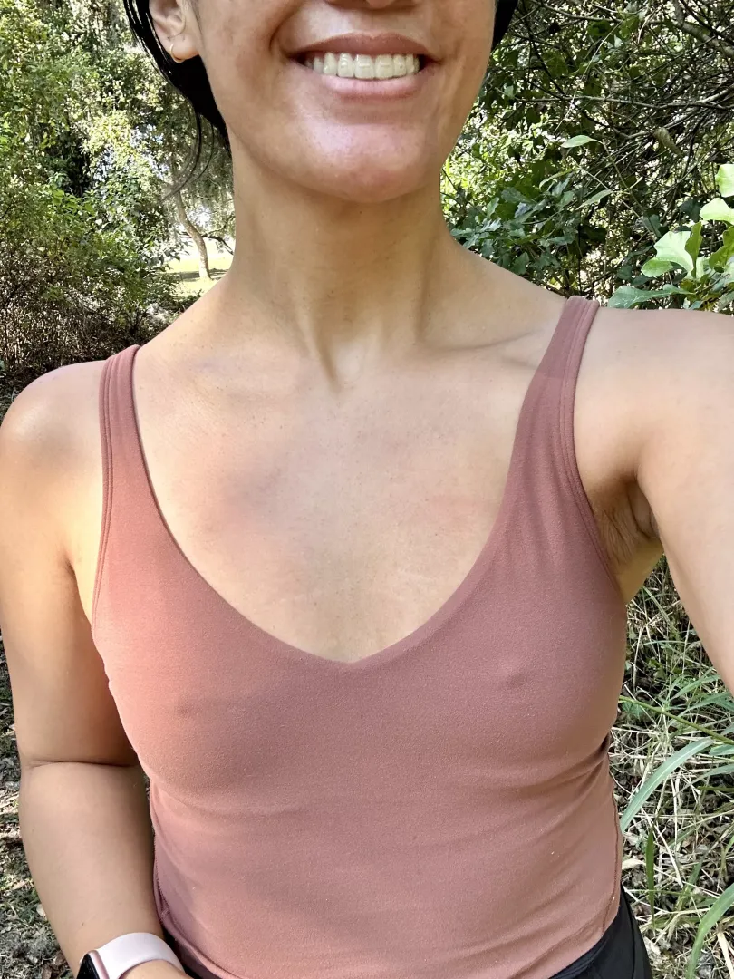 My nipples wanted some attention while I was on a hike