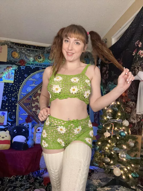 My nips poke right through this green top