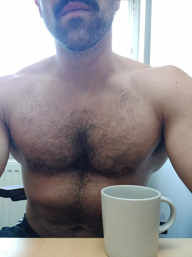 My own fault there's hair in my coffee.