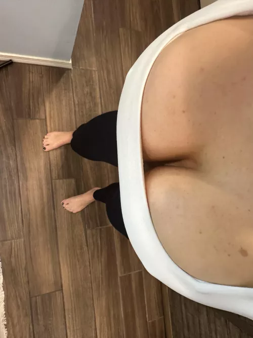My POV of my tight ass sports bra