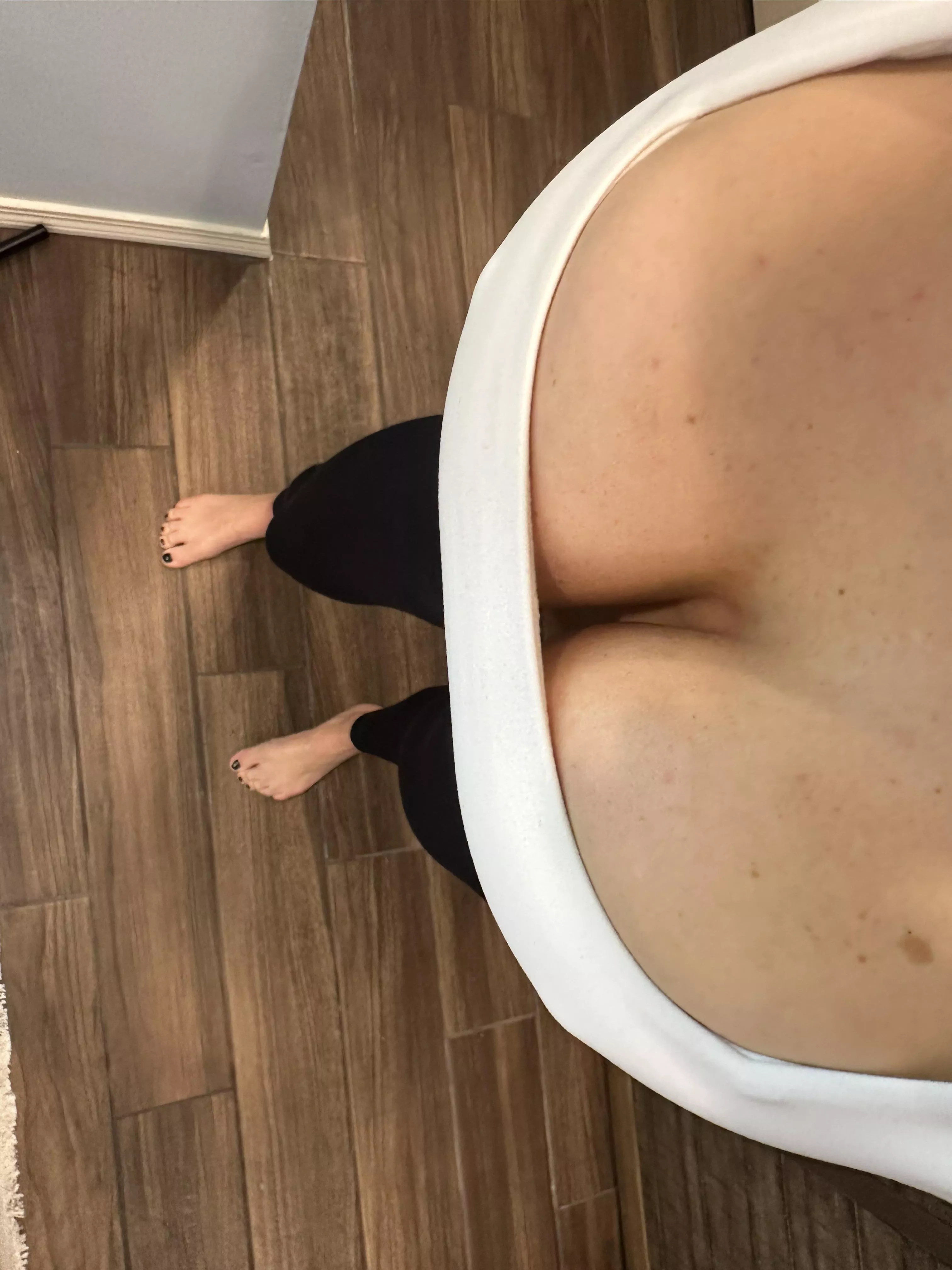 My POV of my tight ass sports bra