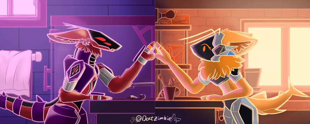 My reflection (art by me)