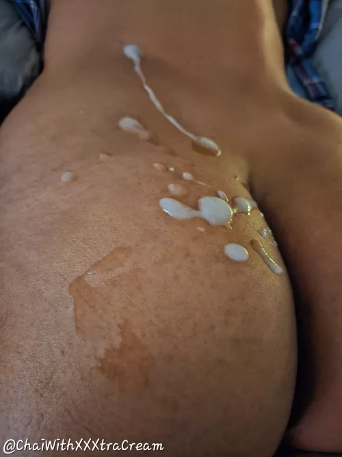 My round Indian bum makes the perfect canvas