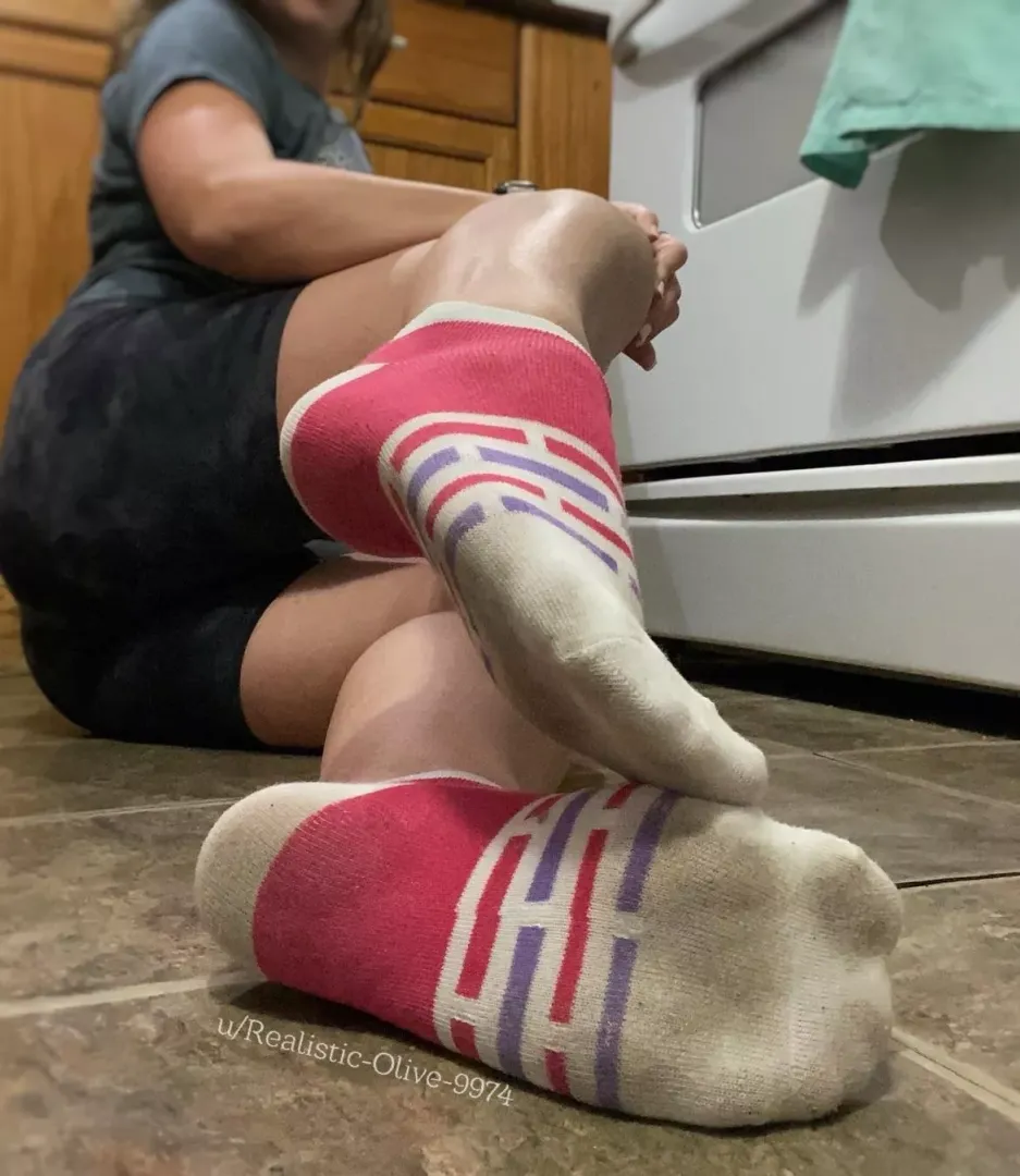 My socks never stay clean for long!😉