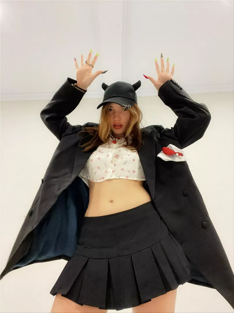 My soft pussy which I hide under the skirt is your goal today