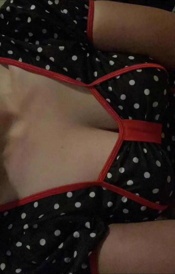 My tits are down here