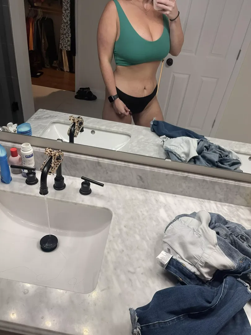 My workout could be better if you’d cum in my panties before it