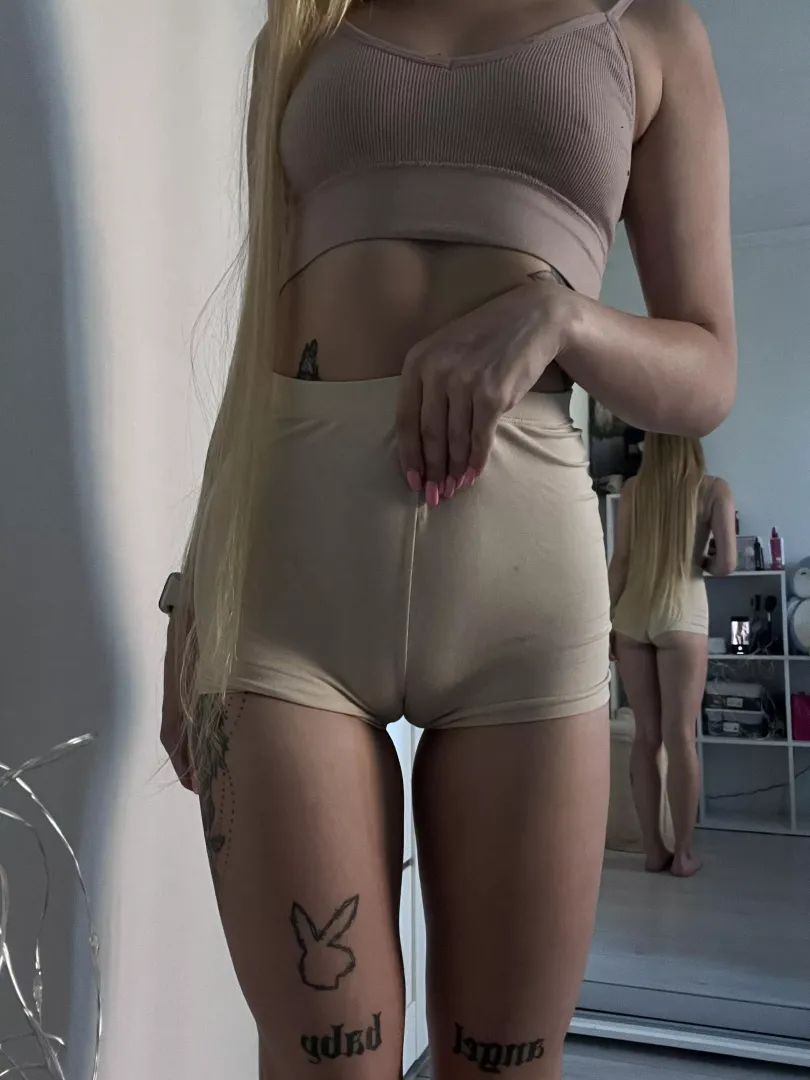 My yoga shorts that I work out in.