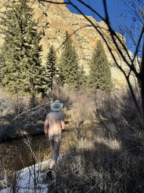 Naked Hiking -Nothing but Blue Skies Ahead 😊