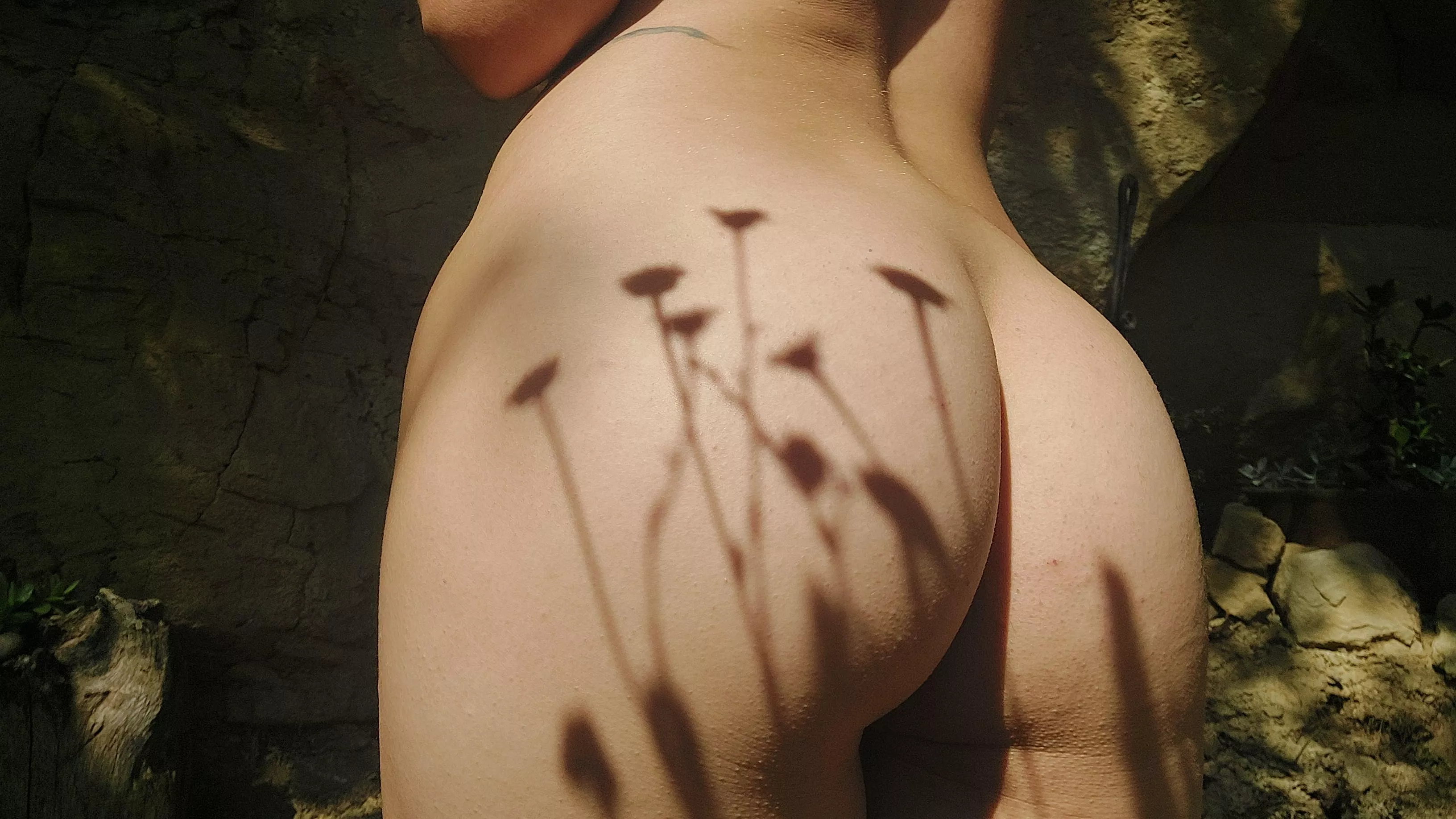 Naked in the garden