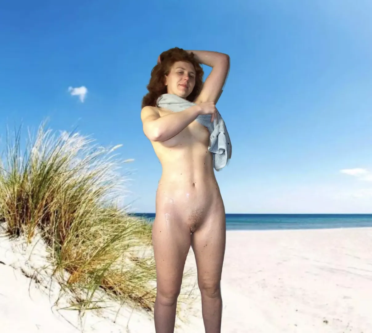 Naked on the Beach