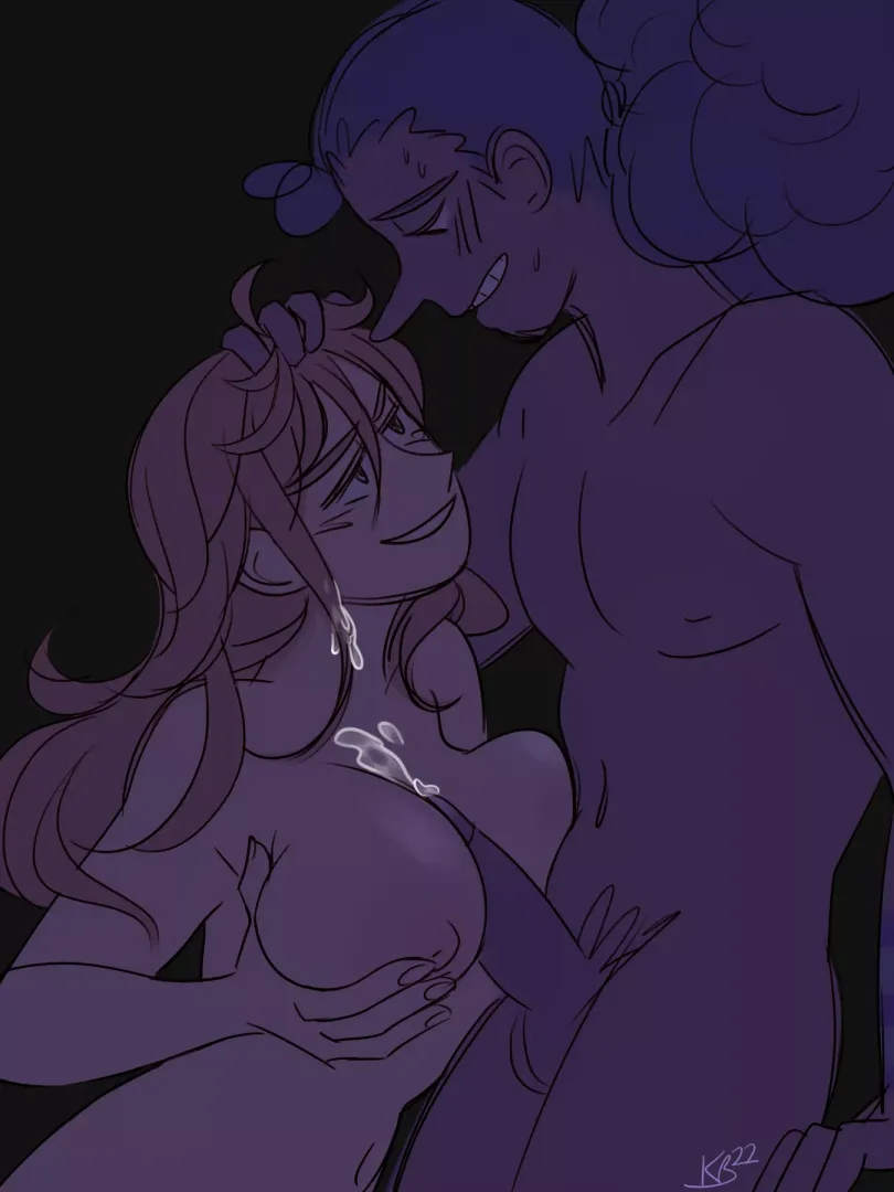 Nami and Usopp (By @okaybeex)