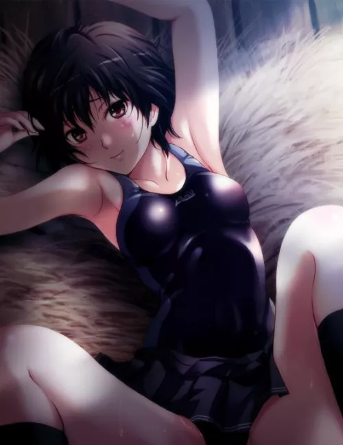 Nanasaki Ai couldn't resist Jun'ichi request to have sex after swimming course [Amagami SS] (Shian)